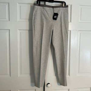 NWT Fabiana Filippi Heather Grey Cotton Blend Pants Women Sz M/10